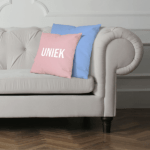 Letters in 3D Effect, Laptop, pillows and frames Mock-ups.